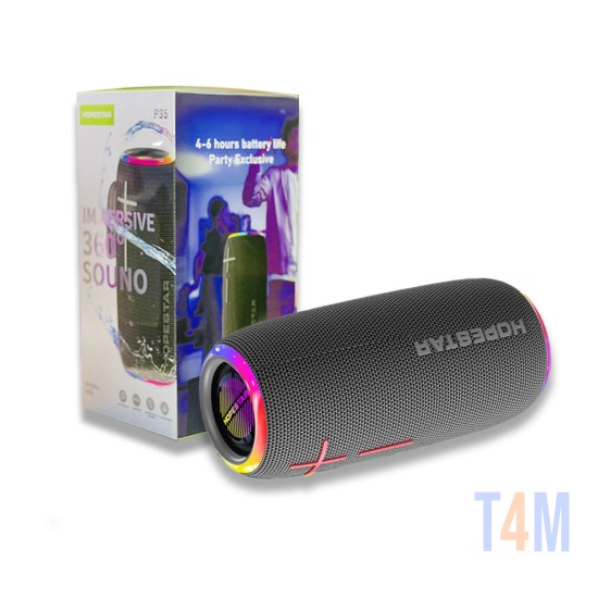 Coluna Bluetooth Hopestar P35 Cinza